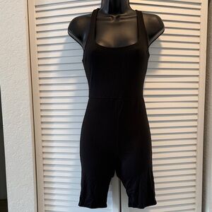 Black Sleeveless Women's Romper